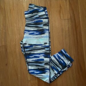 Aerie Sky Paint leggings